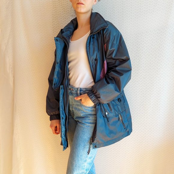 Vintage 3 in 1 Hiverna metallic green coat - Picture 8 of 11